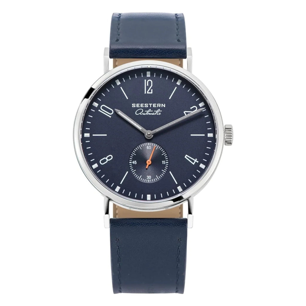 Seestern Automatic S382 38mm Deep Blue Dial Classic Automatic Watch - DREAM WATCHES