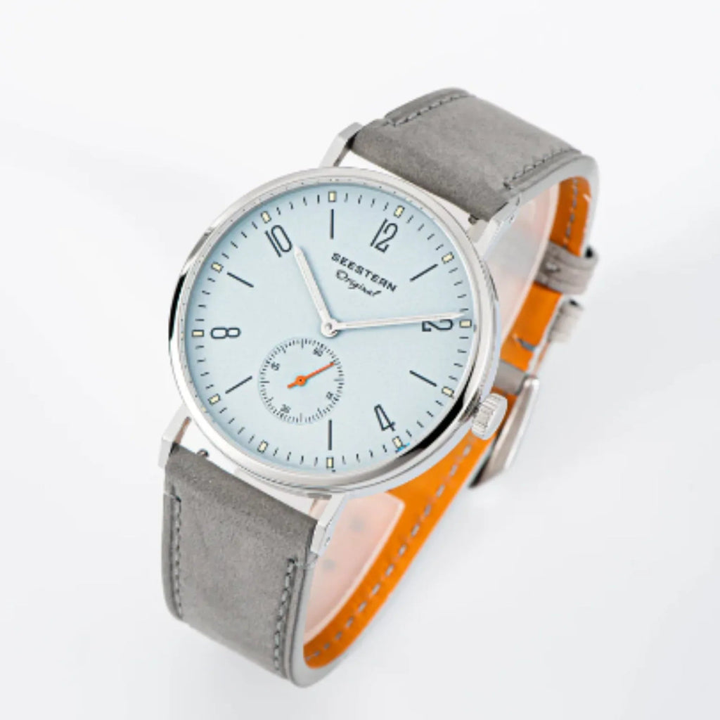 Seestern Automatic S382 38mm Light Blue Dial Classic Automatic Watch - DREAM WATCHES