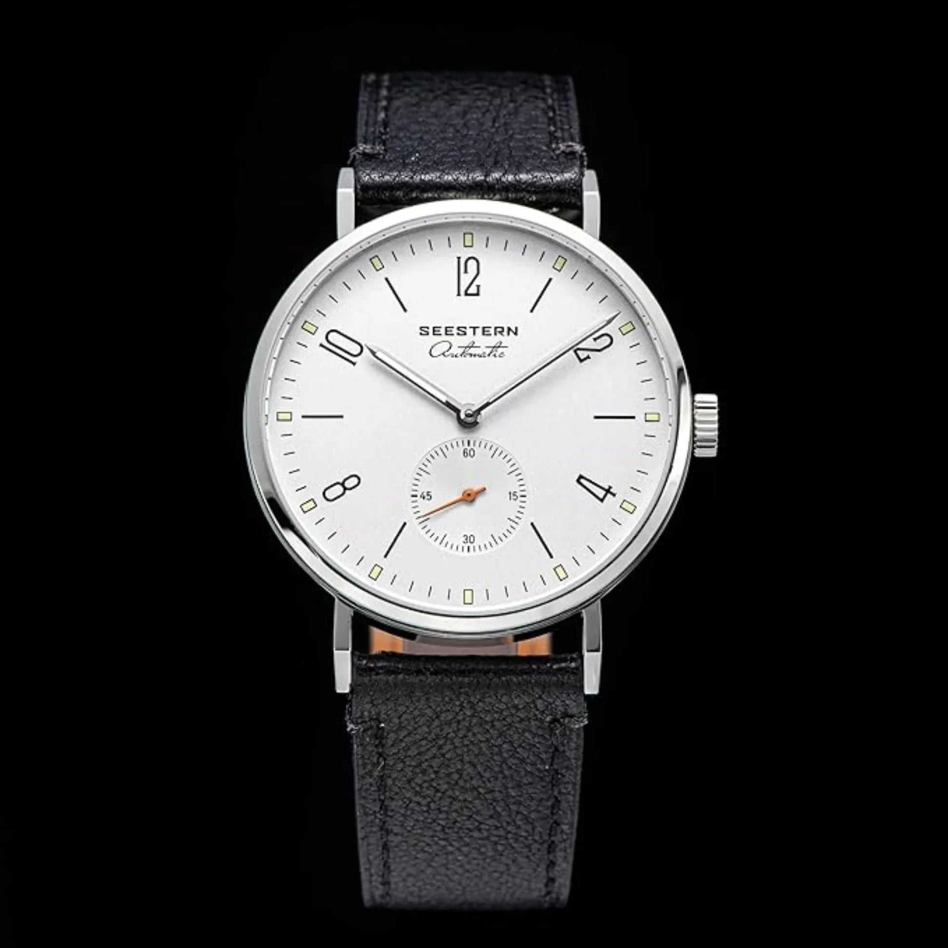 Seestern Automatic S382 38mm White Dial Classic Automatic Watch - DREAM WATCHES