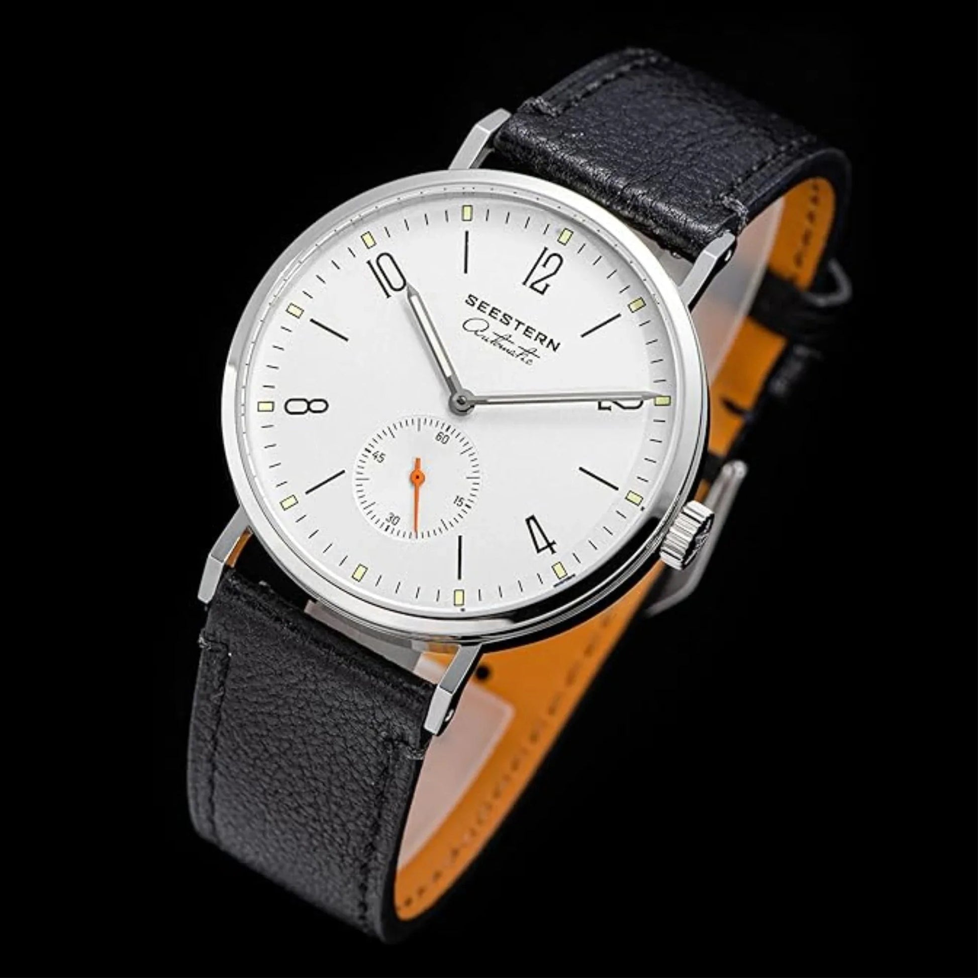 Seestern Automatic S382 38mm White Dial Classic Automatic Watch - DREAM WATCHES