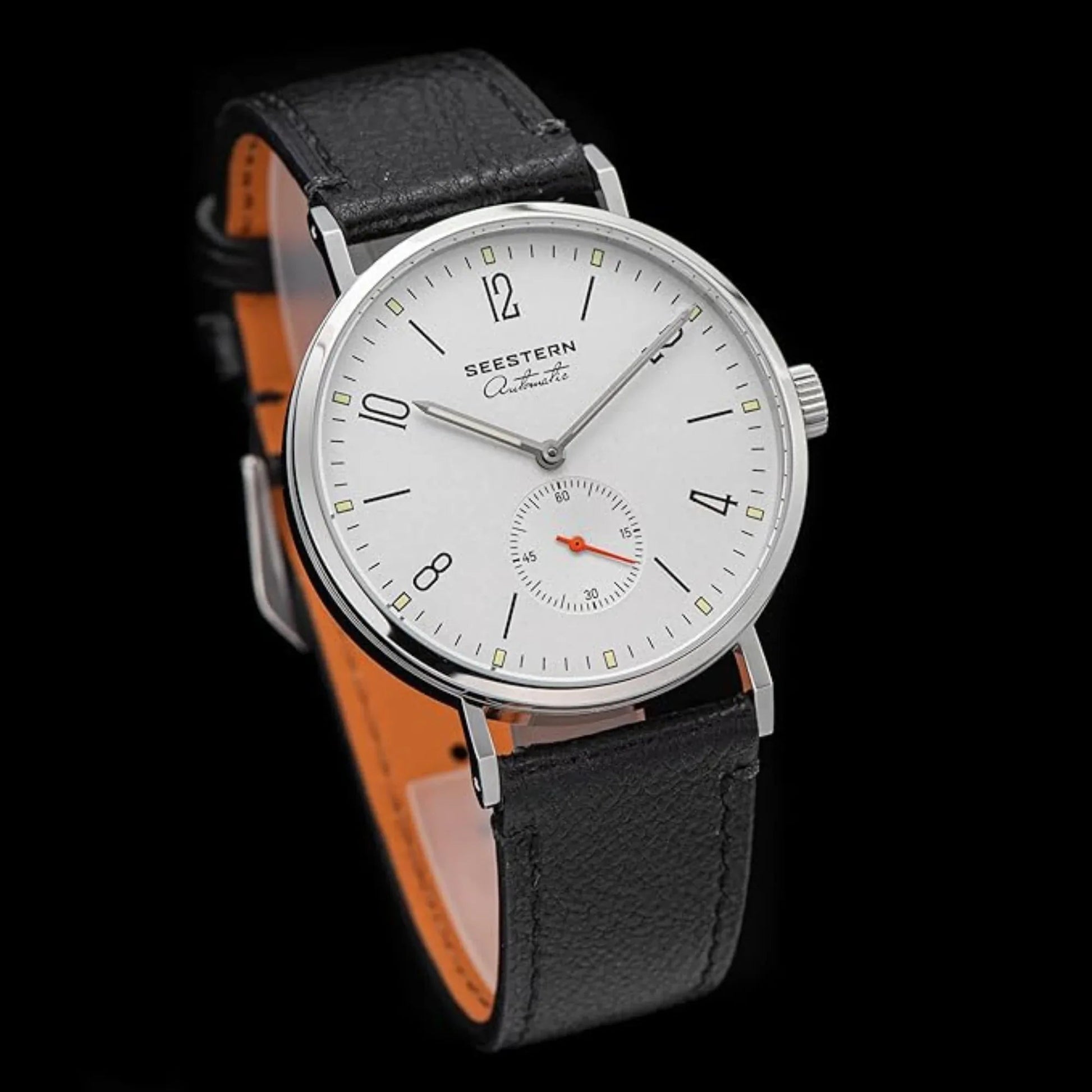 Seestern Automatic S382 38mm White Dial Classic Automatic Watch - DREAM WATCHES