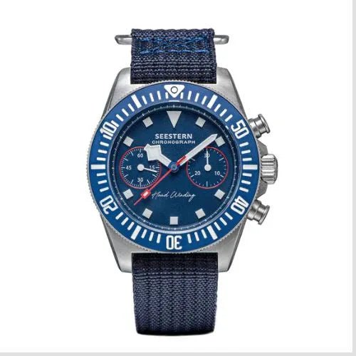 Seestern Chrono S445 Chronograph Blue Dial ST19 Movement - DREAM WATCHES