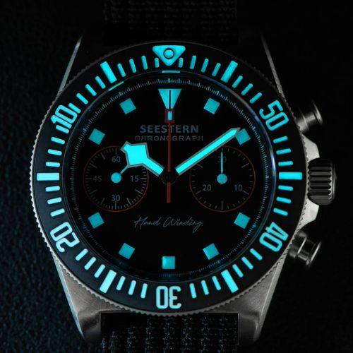 Seestern Chrono S445 Chronograph Blue Dial ST19 Movement - DREAM WATCHES