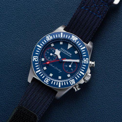 Seestern Chrono S445 Chronograph Blue Dial ST19 Movement - DREAM WATCHES