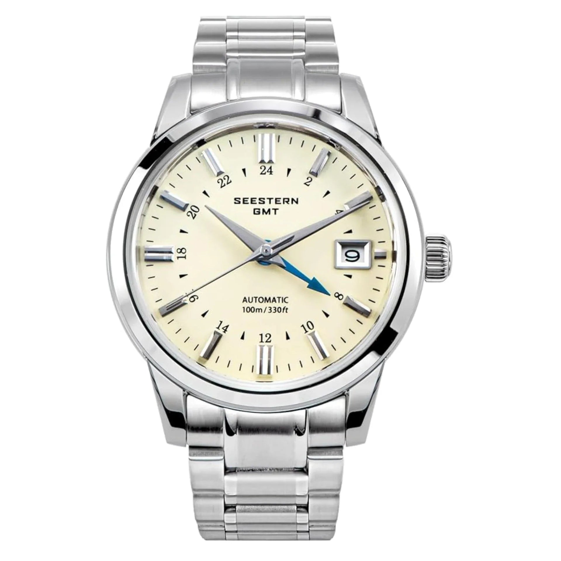 SEESTERN S446 GSオマージュ GMT NH34 SBGJ 美品 seestern-s446-gmt-watch-cream-