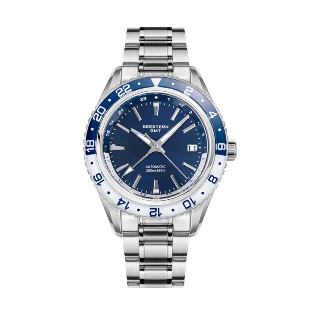 Seestern S456 GMT Automatic Blue Dial Automatic - DREAM WATCHES