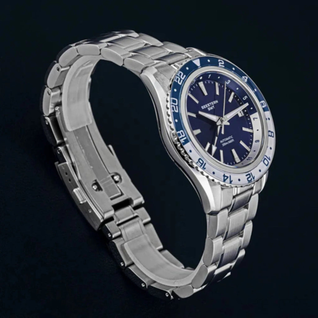Seestern S456 GMT Automatic Blue Dial Automatic - DREAM WATCHES