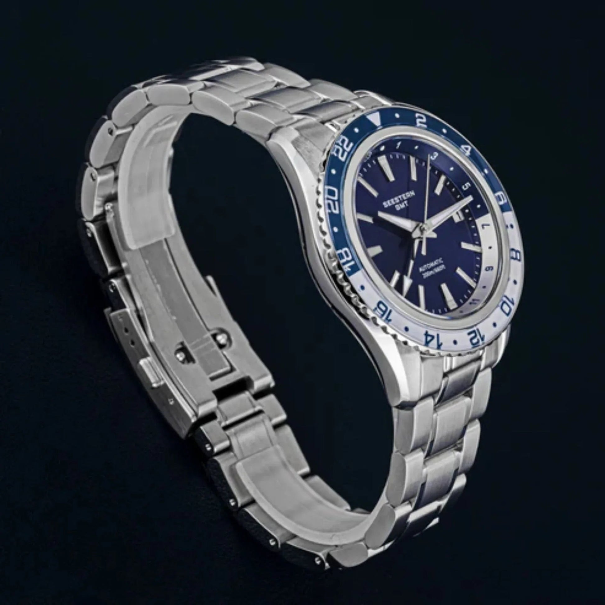 Seestern S456 GMT Automatic Blue Dial Automatic - DREAM WATCHES