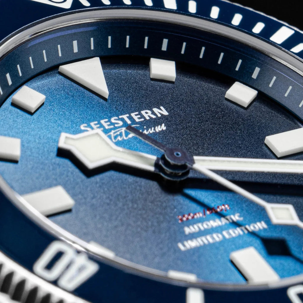 SEESTERN Titaniumn S430 Genuine Professional 20ATM Diver Limited Edition Mens Sport Watch - Blue - DREAM WATCHES