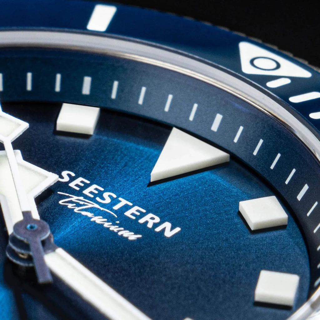 SEESTERN Titaniumn S430 Genuine Professional 20ATM Diver Limited Edition Mens Sport Watch - Blue - DREAM WATCHES