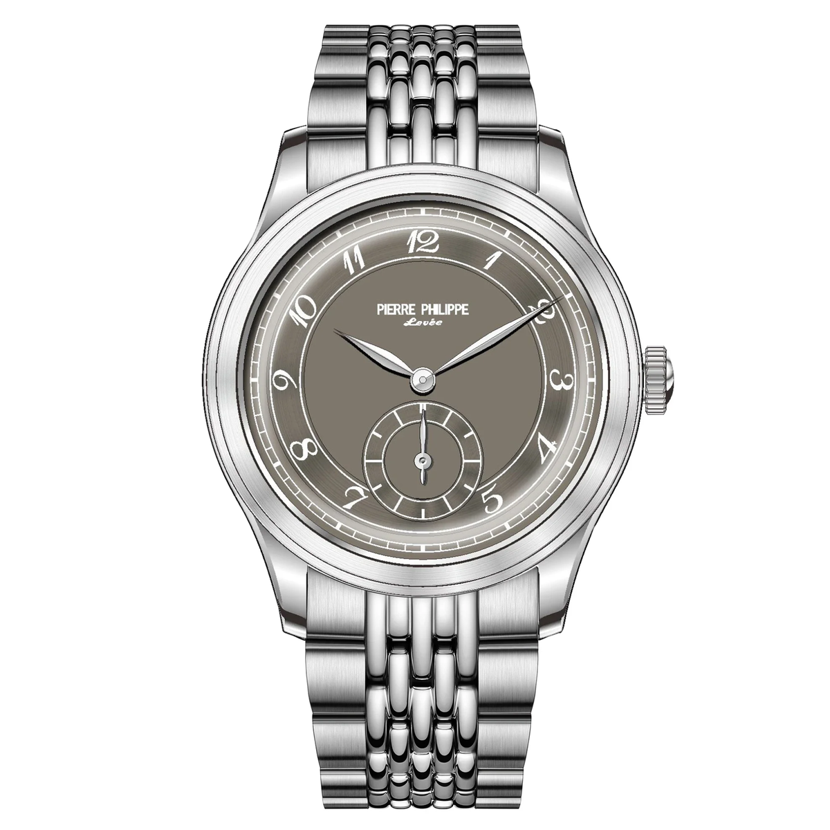 PIERRE PHILIPPE Enamel 1940 Automatic Watch 38mm (Rice Metal Strap)