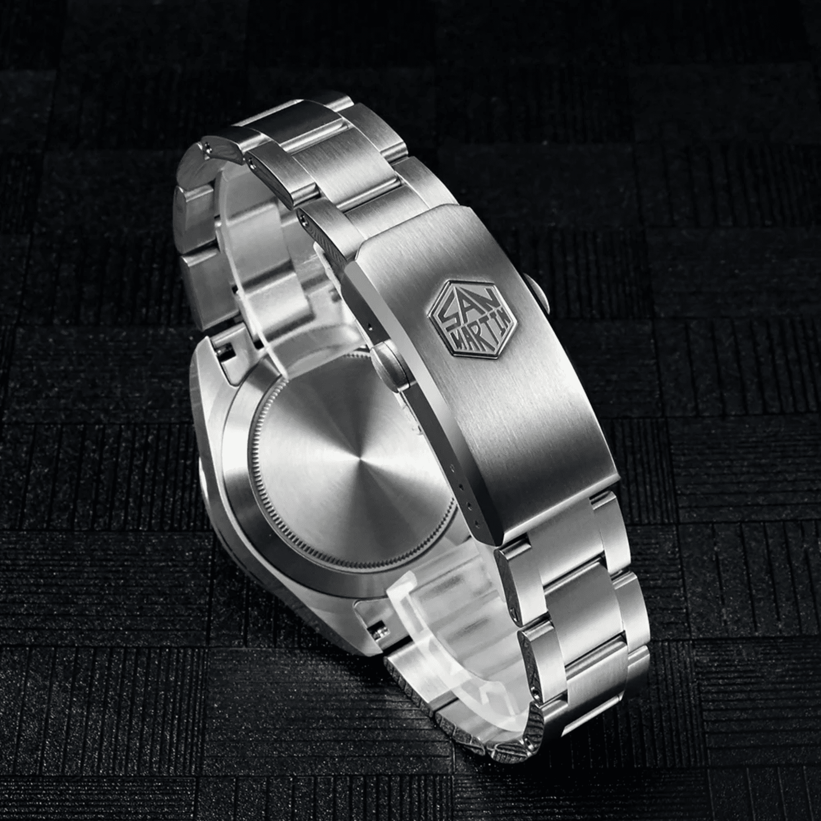 San Martin 38mm Enamel Dial Explore Watch SN0107-G6 - BLUE san martin watches india online