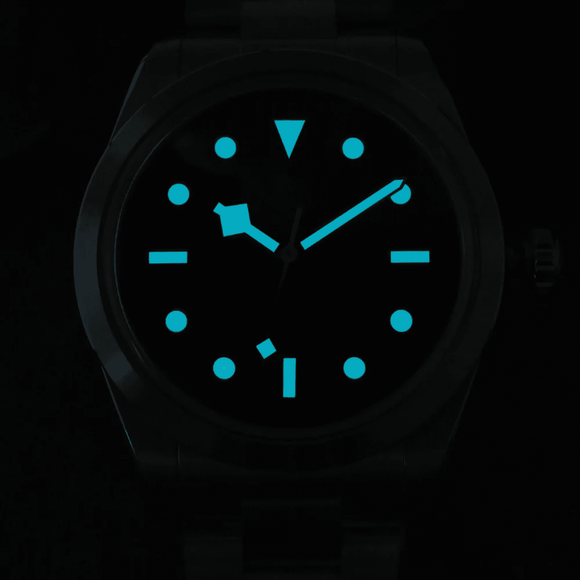 San Martin 38mm Enamel Dial Explore Watch SN0107-G6 - BLUE san martin watches india online