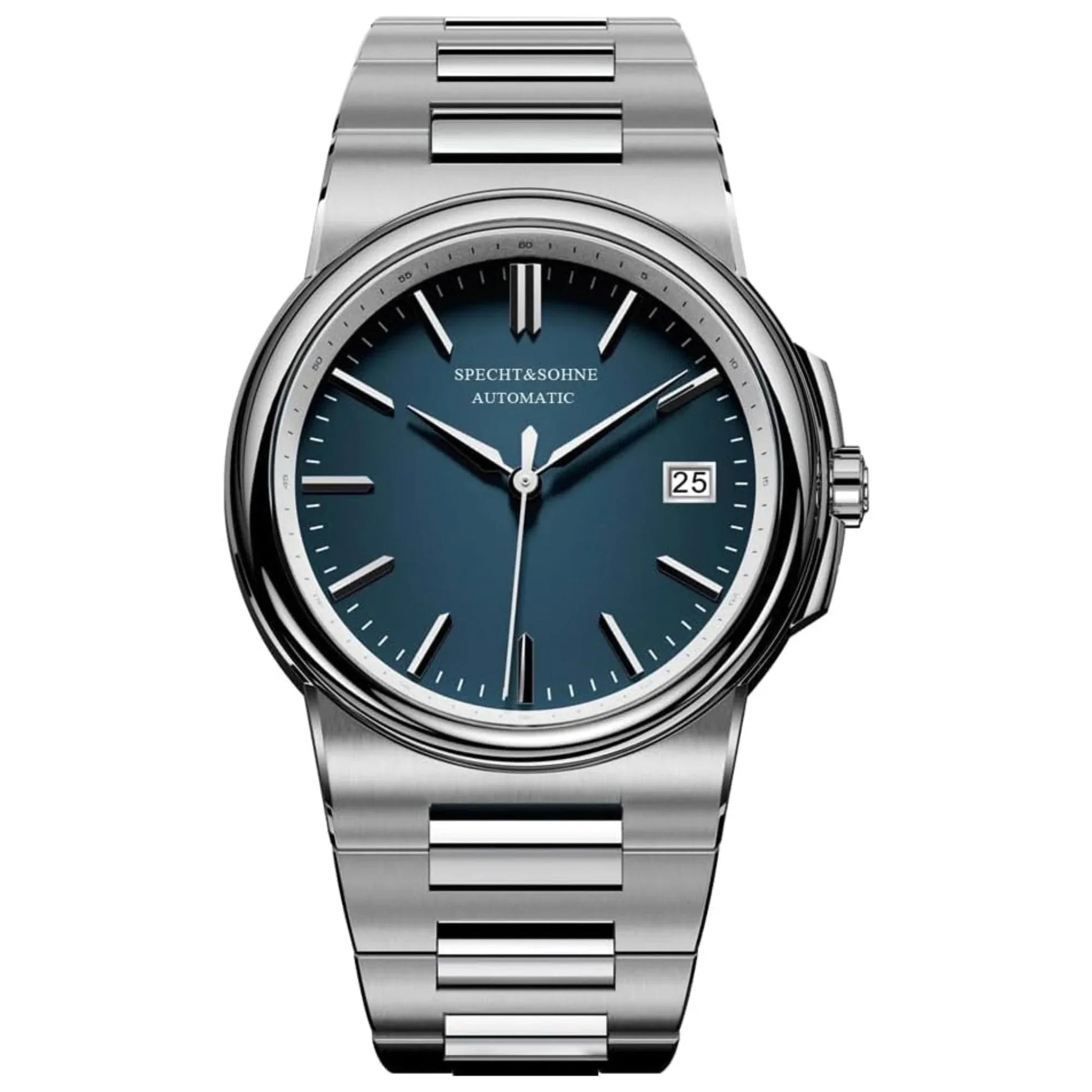 Specht & Sohne 38MM Automatic Stainless Steel Watch with Seiko NH35 movement - Blue - DREAM WATCHES