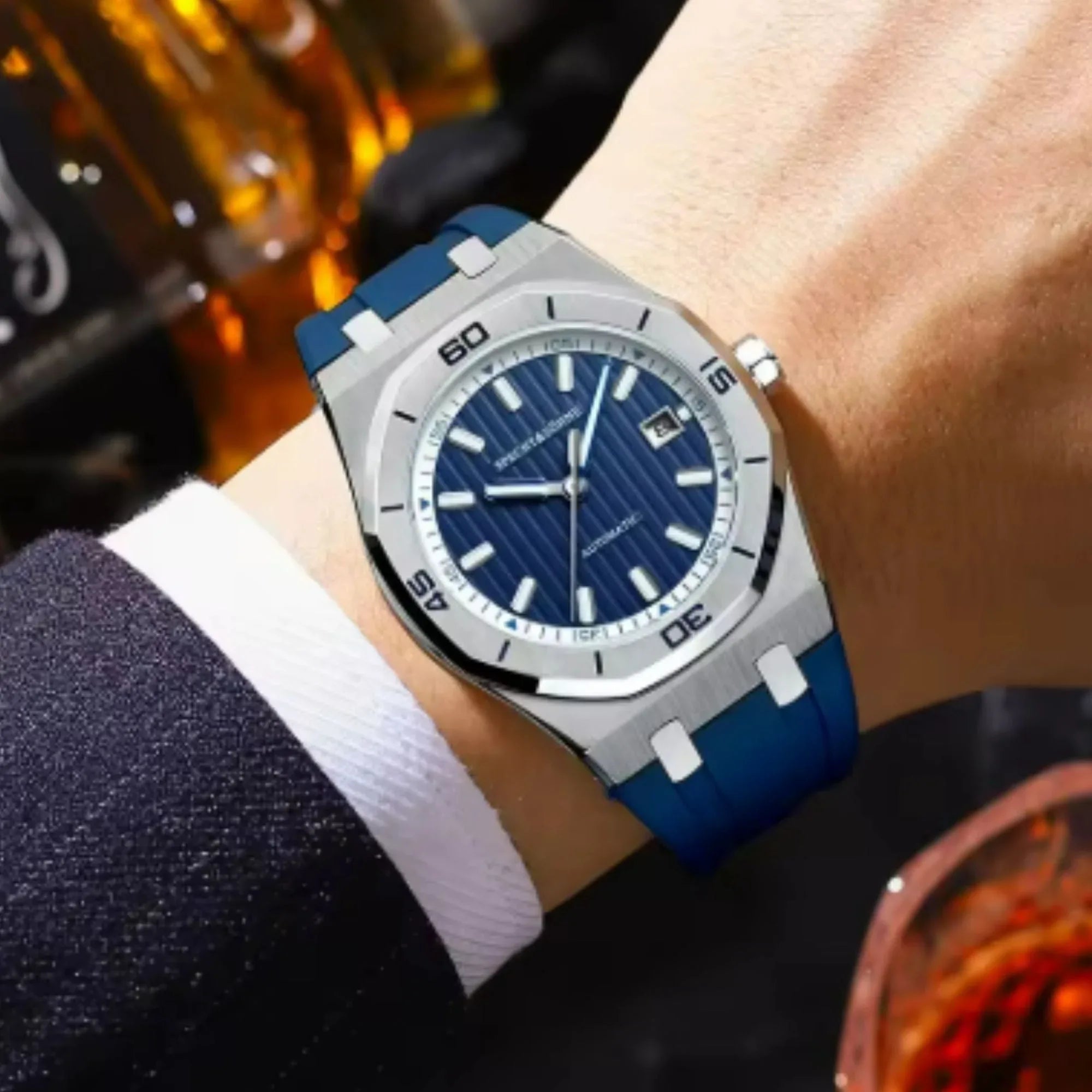 Specht & Sohne 40mm Automatic Mechanical Watches Rubber Relogio Masculino Waterproof - DREAM WATCHES