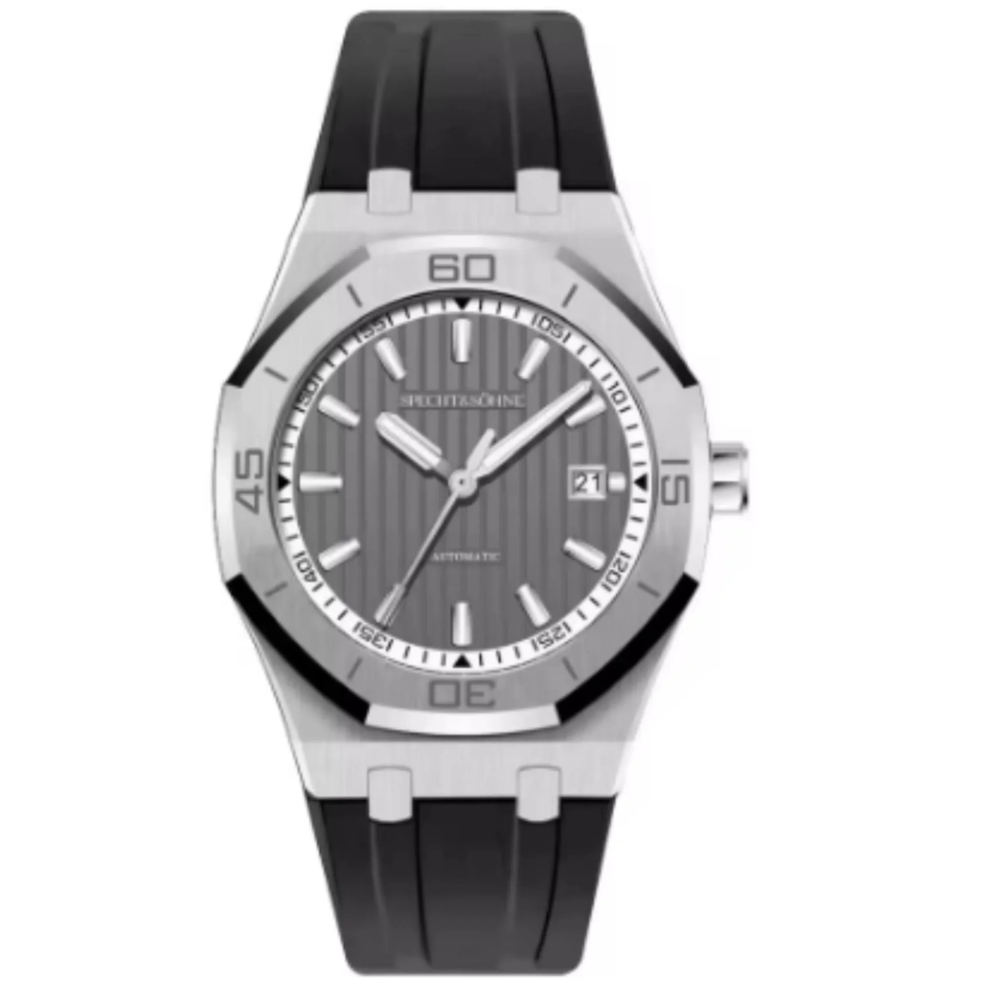 Specht & Sohne 40mm Automatic Mechanical Watches Rubber Relogio Masculino Waterproof - DREAM WATCHES