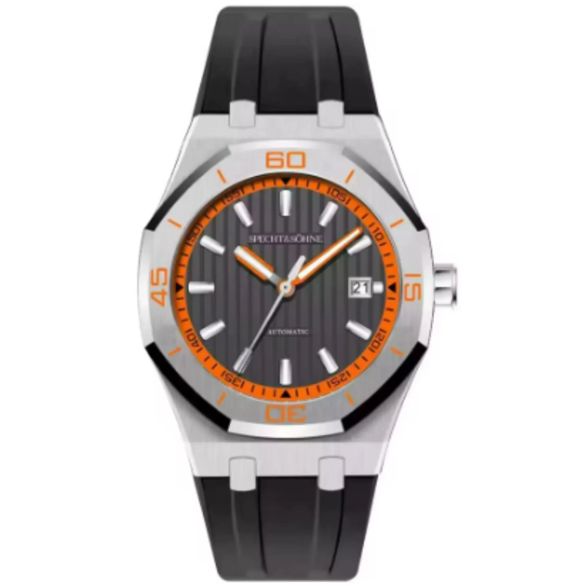 Specht & Sohne 40mm Automatic Mechanical Watches Rubber Relogio Masculino Waterproof - DREAM WATCHES