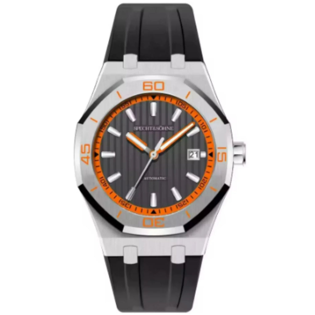 Specht & Sohne 40mm Automatic Mechanical Watches Rubber Relogio Masculino Waterproof - DREAM WATCHES