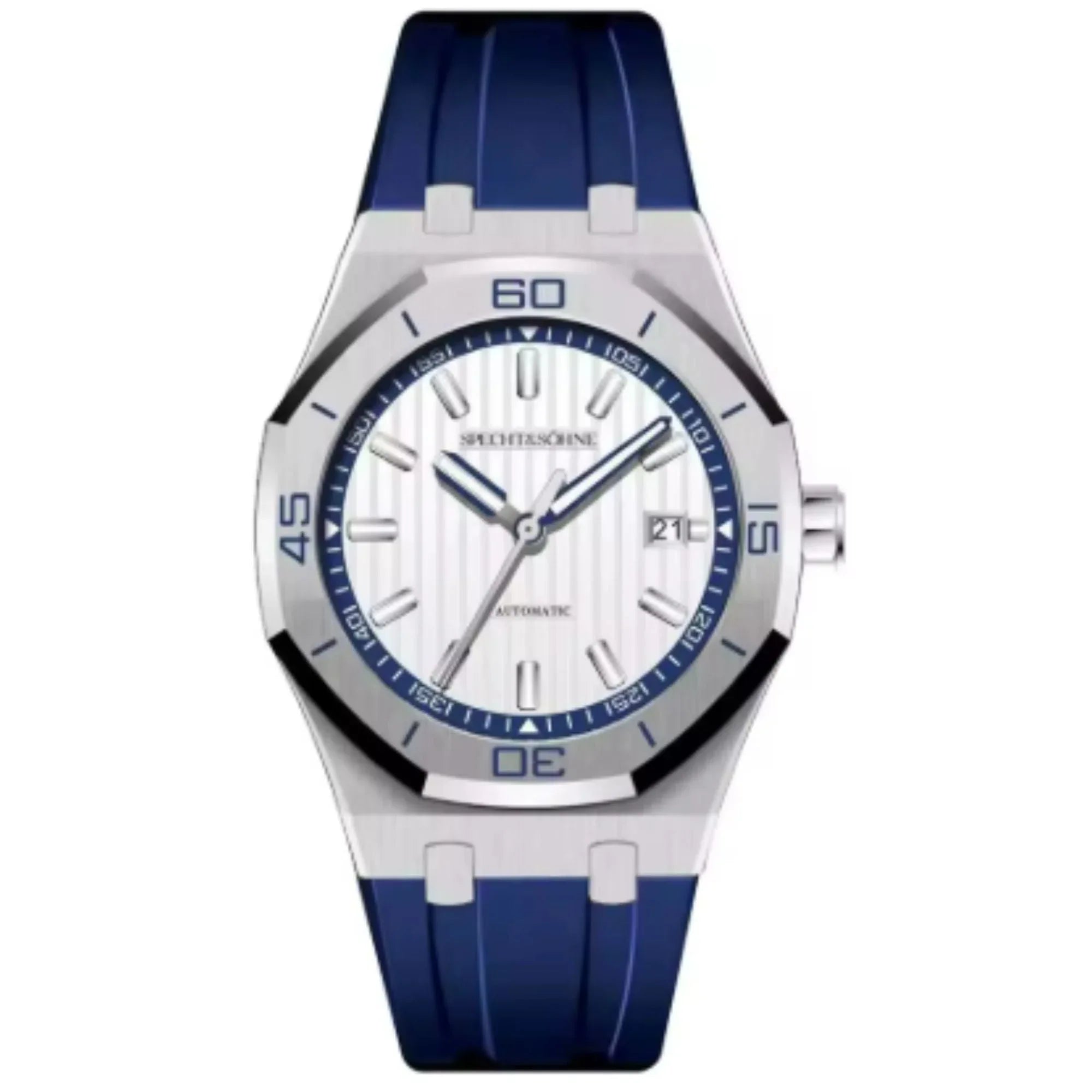 Specht & Sohne 40mm Automatic Mechanical Watches Rubber Relogio Masculino Waterproof SP00018 - DREAM WATCHES