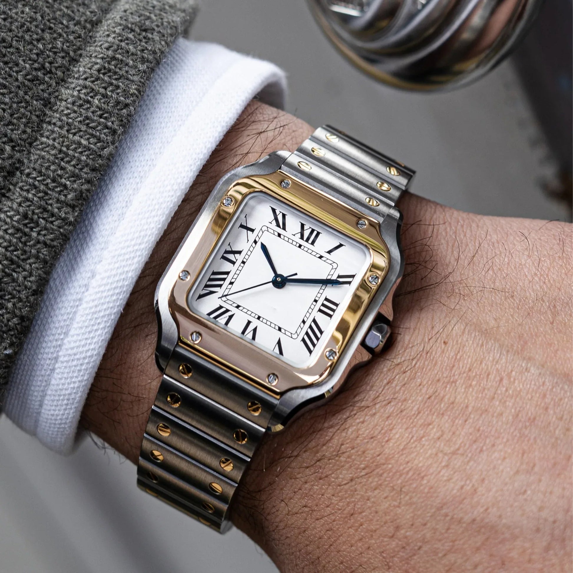 SPECHT & SOHNE Homage Luxury Automatic Wrist Watch Unisex - Silver Gold - DREAM WATCHES