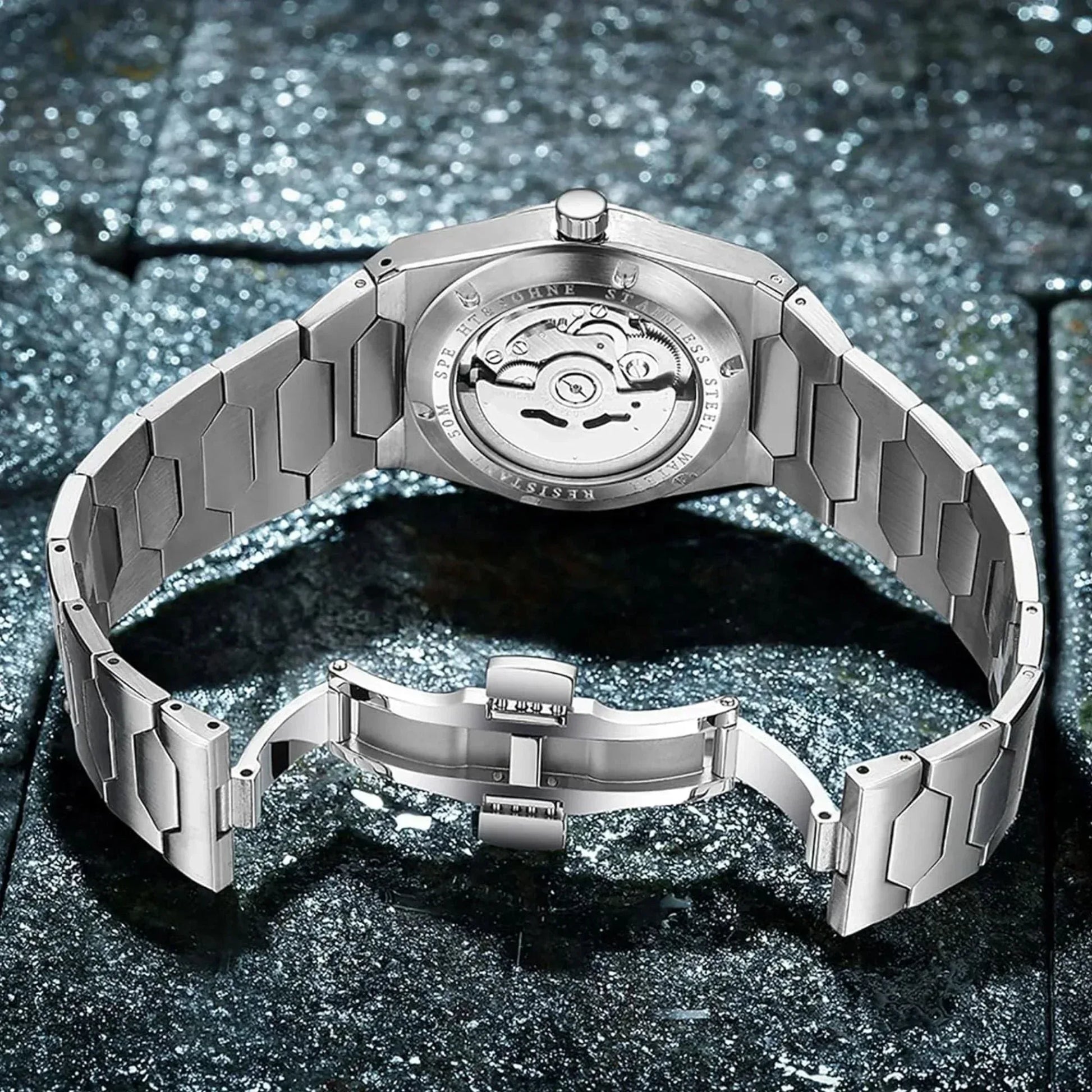 Specht & Söhne Men's 37mm Automatic Watch with Sapphire Crystal & Waterproof - DREAM WATCHES