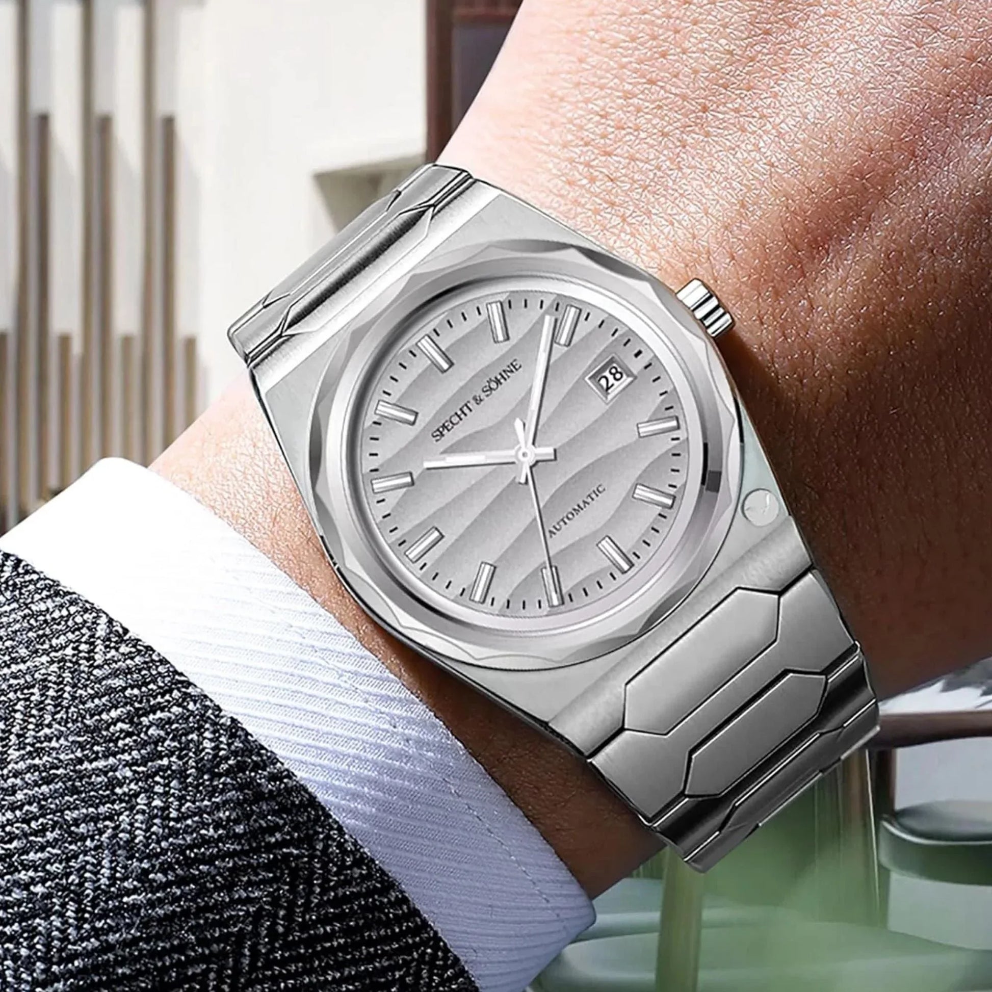 Specht & Söhne Men's 37mm Automatic Watch with Sapphire Crystal & Waterproof - DREAM WATCHES