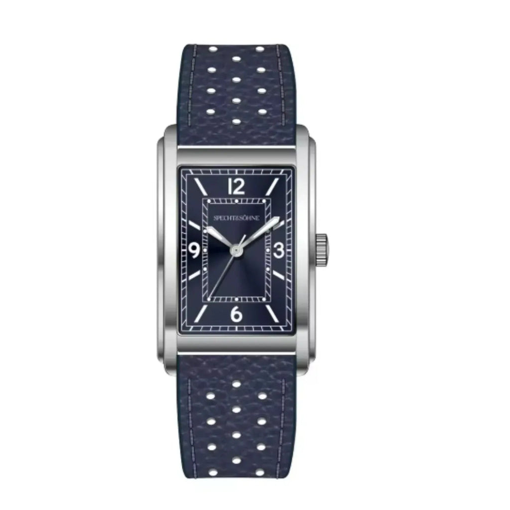 Specht & Söhne Square Japanese Ultrathin VH31 Movt Unisex Watch - Navy Blue - DREAM WATCHES