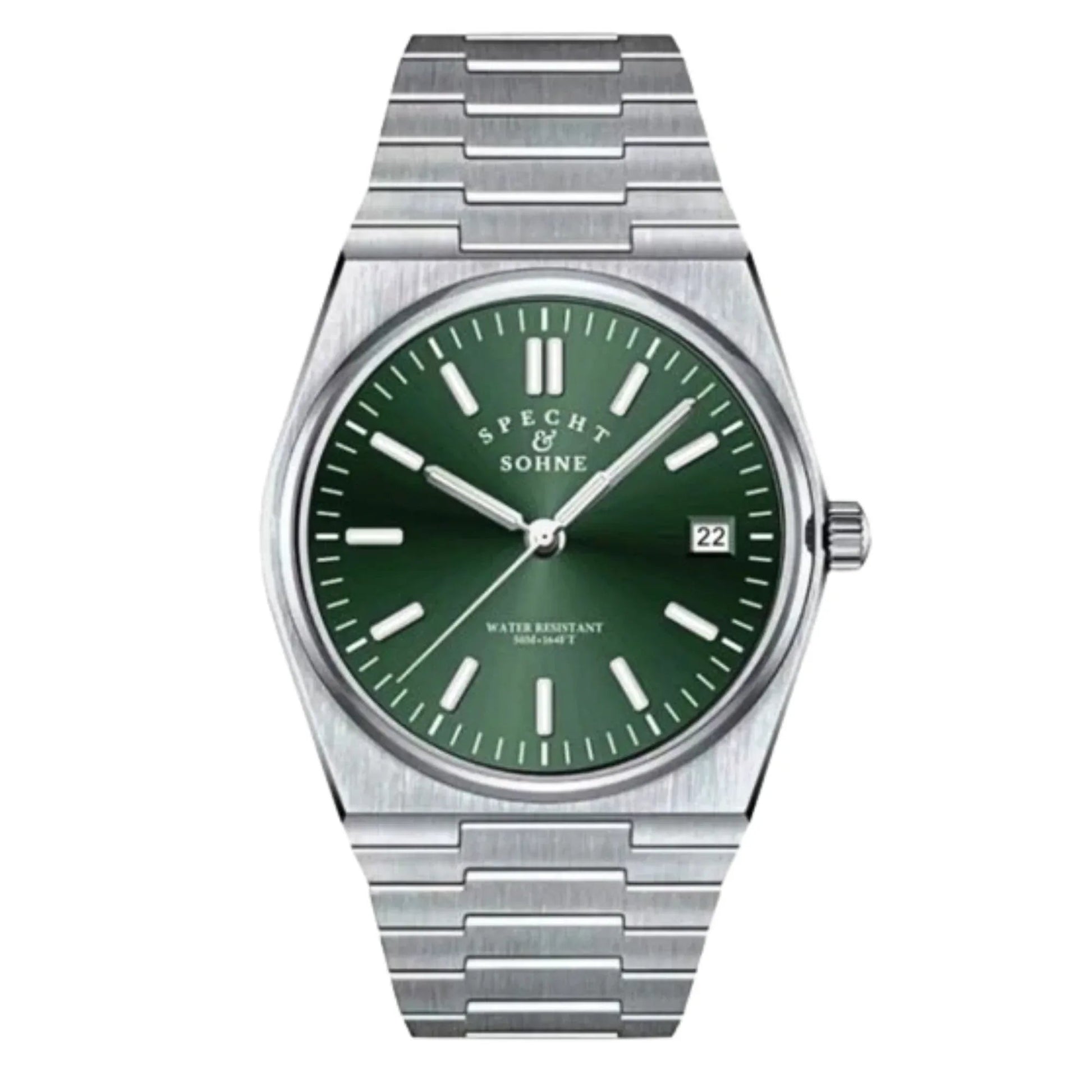 Specht&Sohne 37 Mm Mens Luxury Watch With Japanese Quartz Movement - Quartz Green Edition - DREAM WATCHES