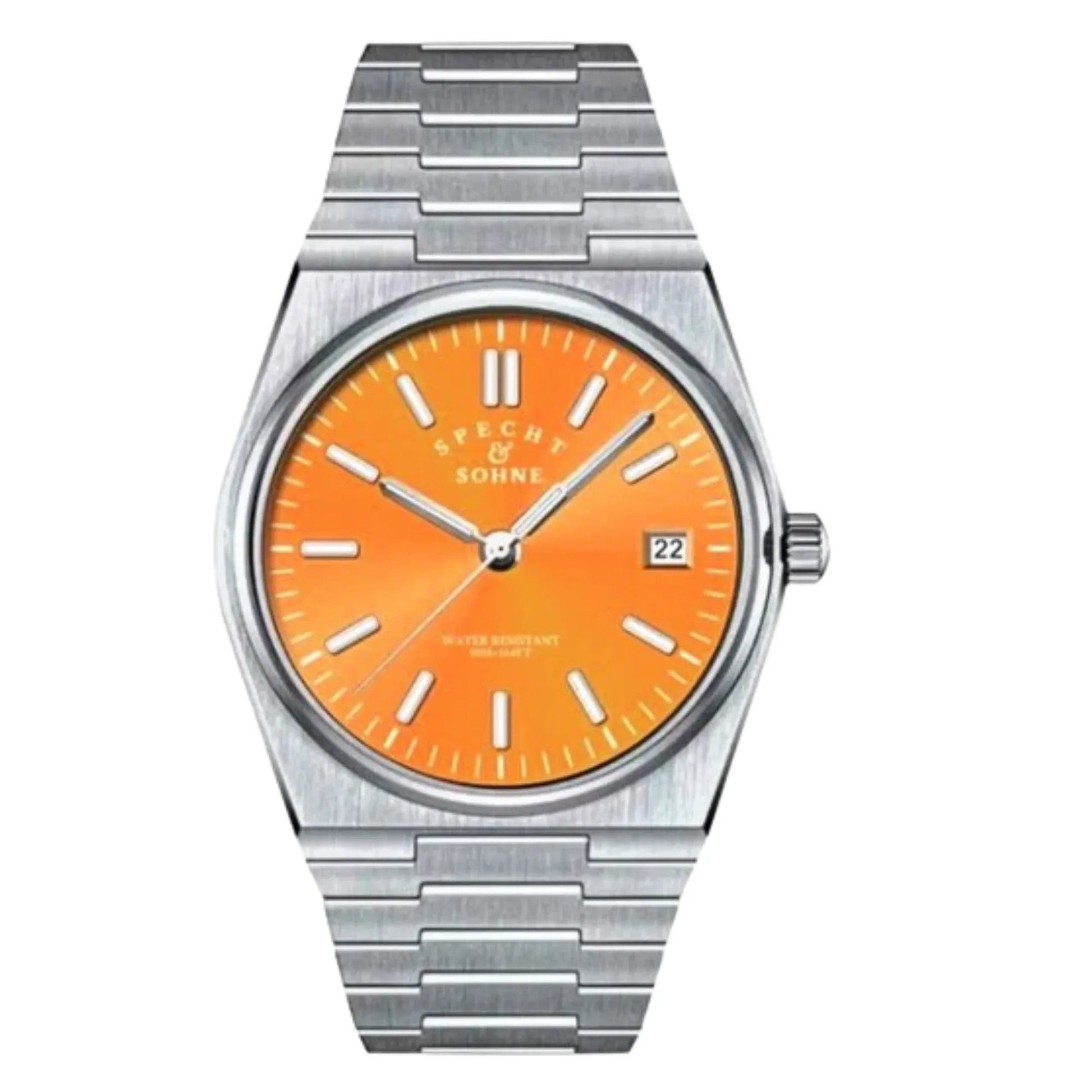 Specht&Sohne 37 mm Mens Luxury Watch with Japanese Quartz Movement - Salmon Edition - DREAM WATCHES