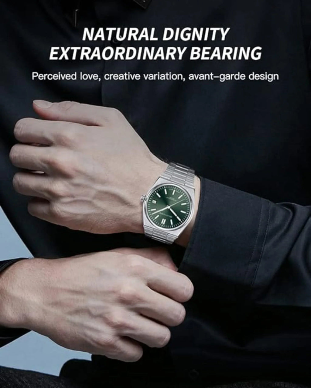 Specht&Sohne 41 Mm Mens Luxury Watch With Japanese Quartz Movement- Quartz Green - DREAM WATCHES