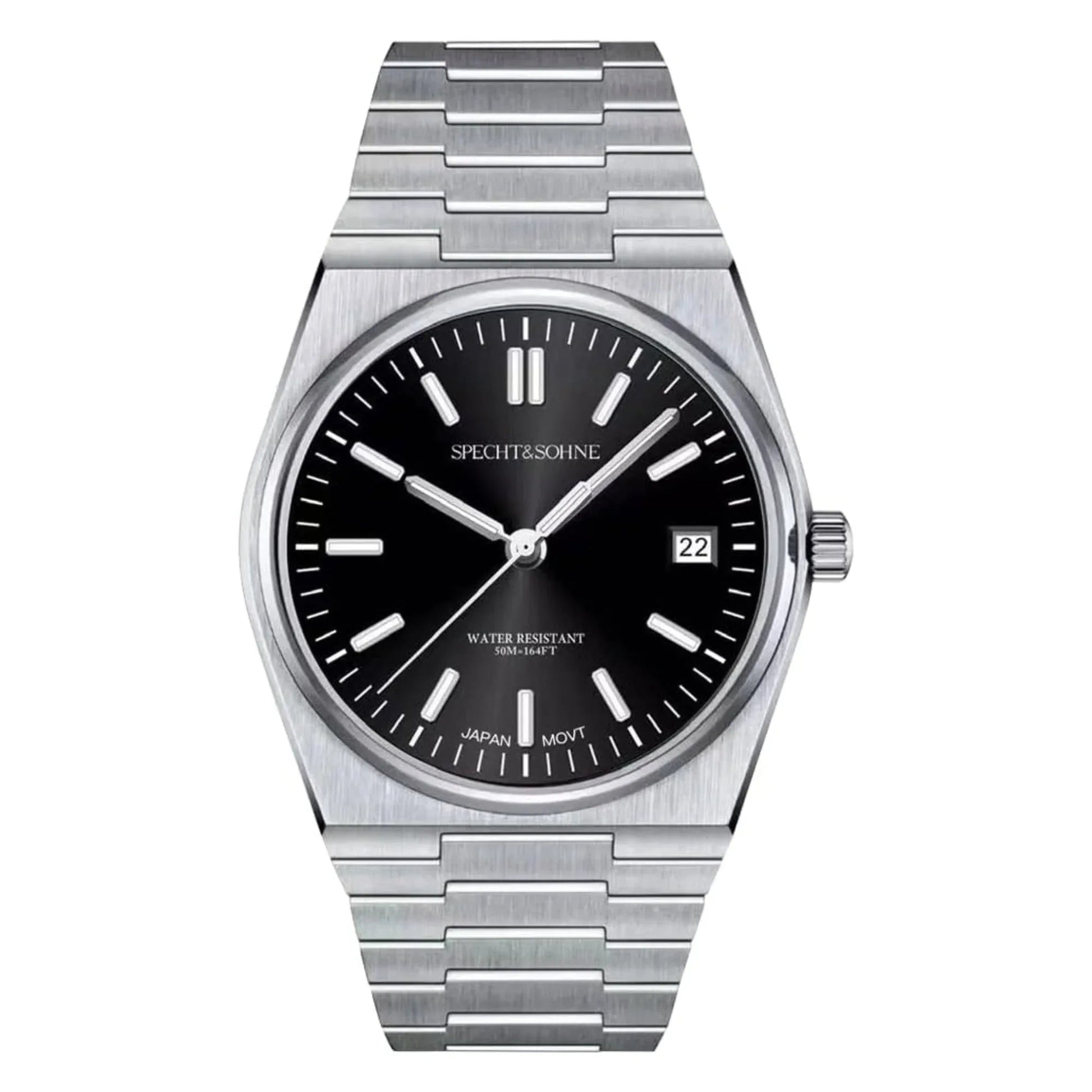 Specht&Sohne 41Mm Mens Luxury Watch With Japanese Quartz Movement- Quartz Black - DREAM WATCHES