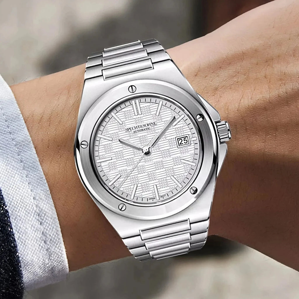 SPECHT&SOHNE Elegant Men's Japan Miyota 8215 Automatic Mechanical Watch Stainless Steel Sapphire Crystal 50m Waterproof Luminous Sports Wristwatches - DREAM WATCHES