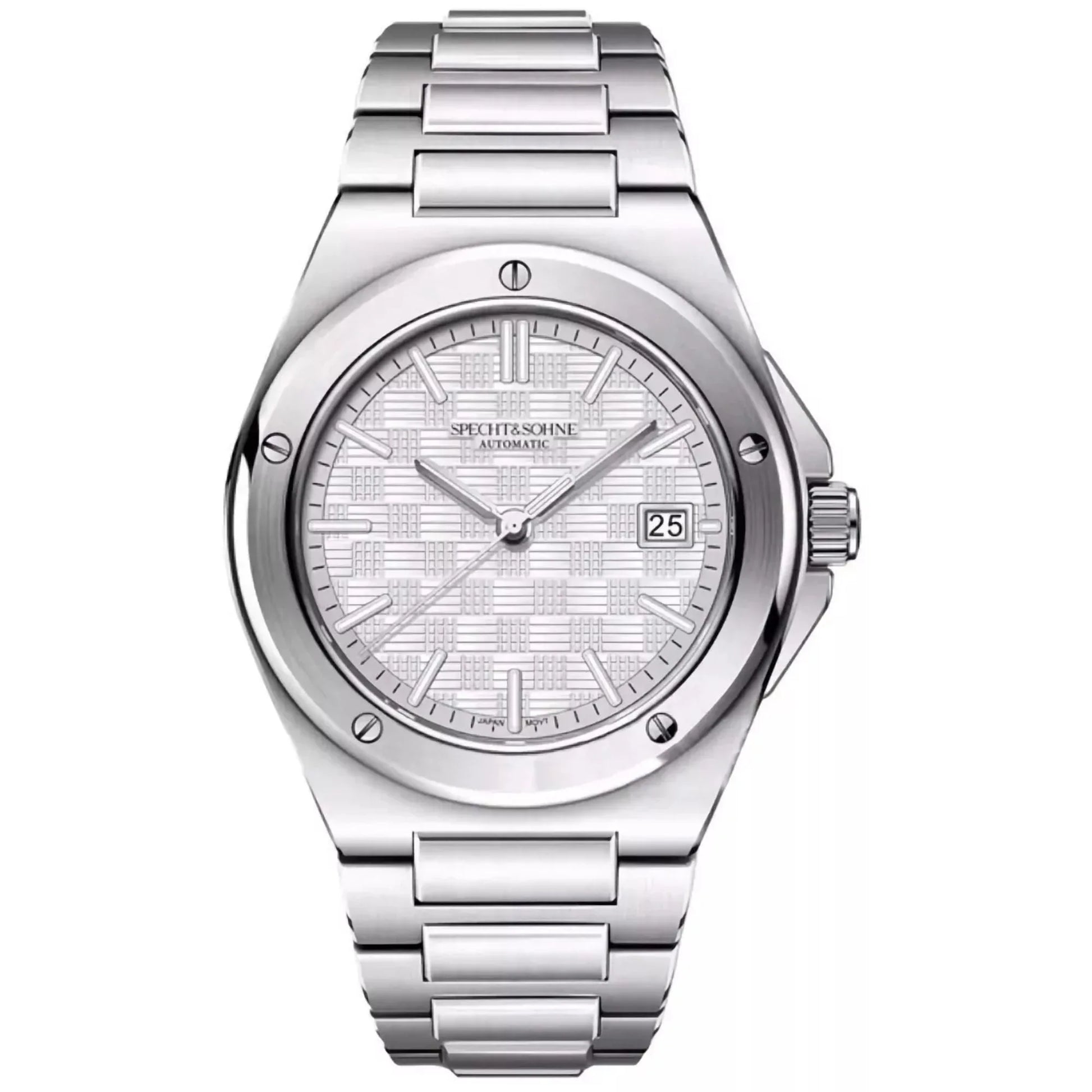 SPECHT&SOHNE Elegant Men's Japan Miyota 8215 Automatic Mechanical Watch Stainless Steel Sapphire Crystal 50m Waterproof Luminous Sports Wristwatches - DREAM WATCHES