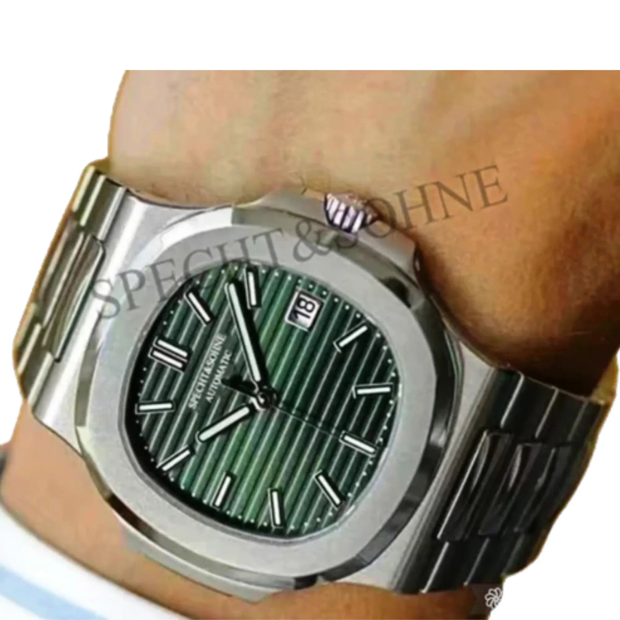 Specht&Sohne Mens Luxury Icon with Automatic movement - Icon Green - DREAM WATCHES