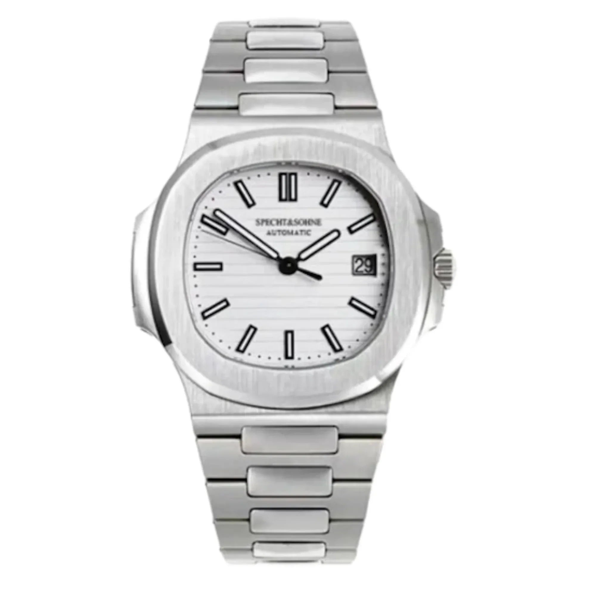 Specht&Sohne Mens Luxury Icon with Automatic movement - Icon White - DREAM WATCHES