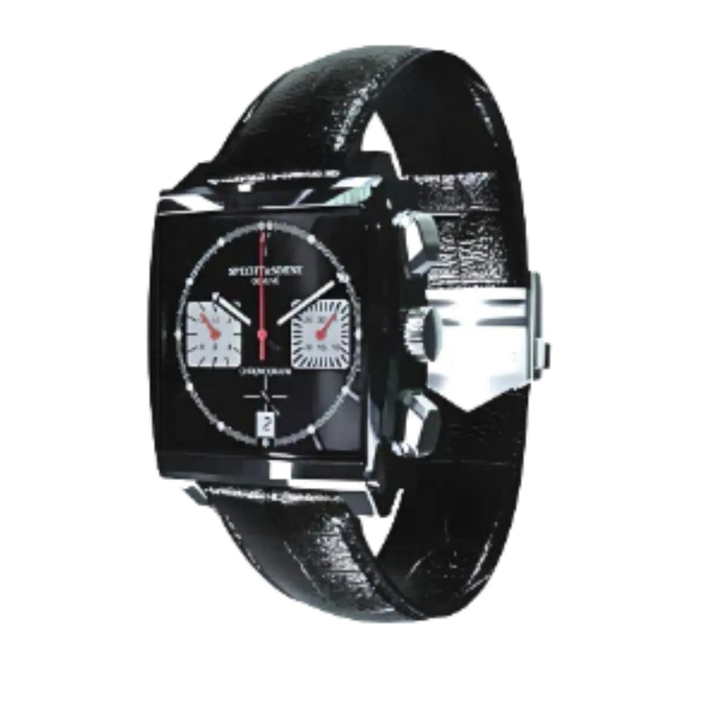 Specht&Sohne Mens Luxury Watch with Seiko VK64 Movement - Monaco Classic Edition - DREAM WATCHES