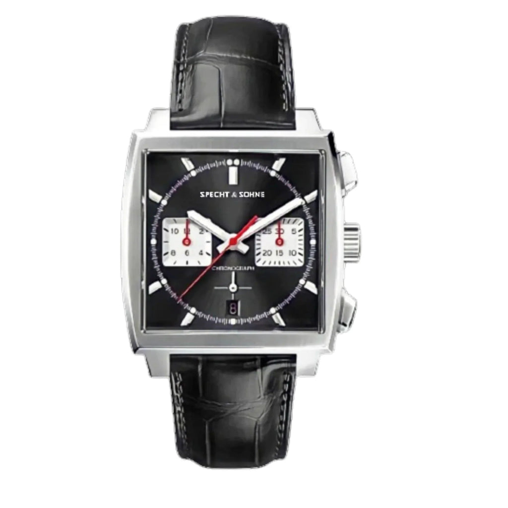 Specht&Sohne Mens Luxury Watch with Seiko VK64 Movement - Monaco Classic Edition - DREAM WATCHES