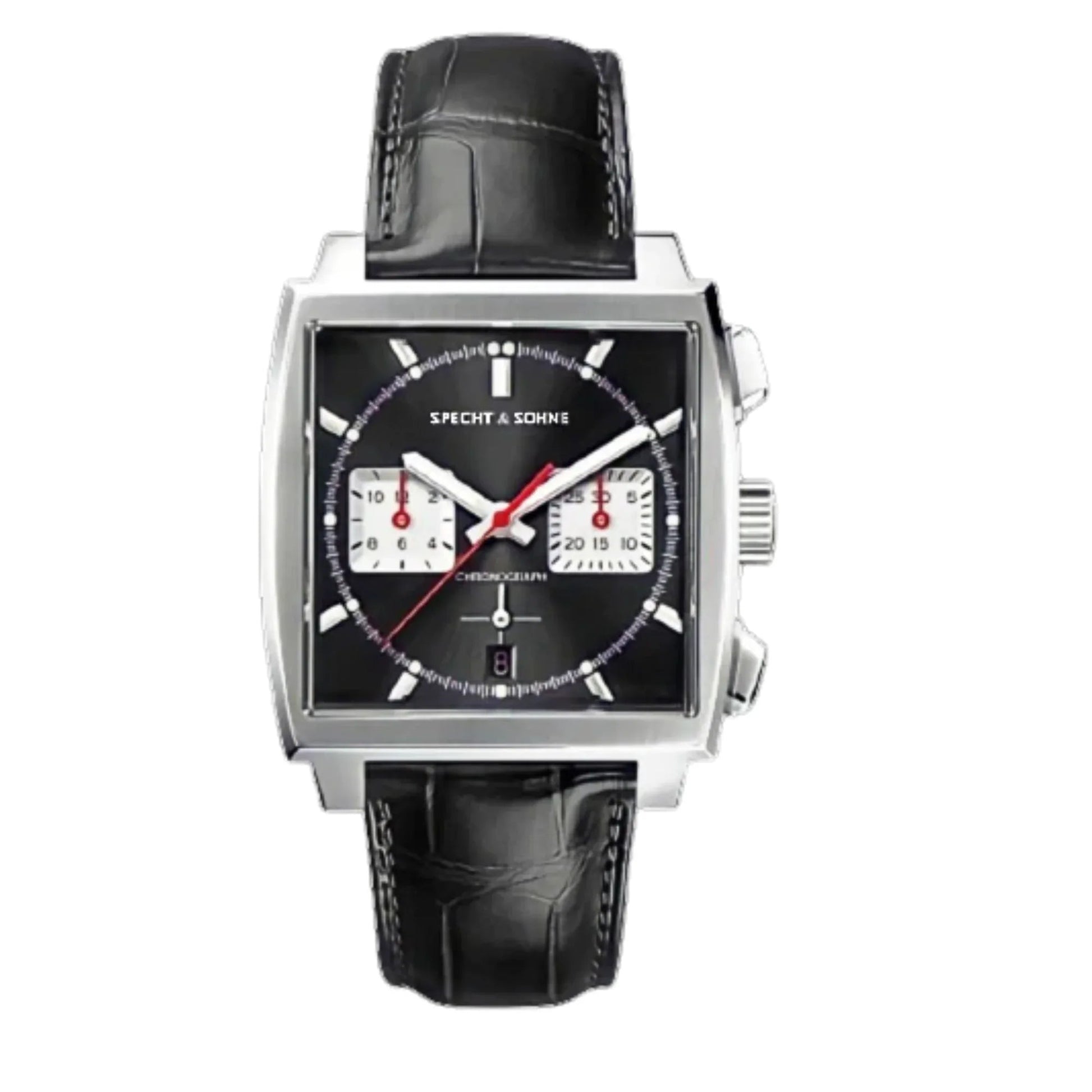 Specht&Sohne Mens Luxury Watch with Seiko VK64 Movement - Monaco Classic Edition - DREAM WATCHES