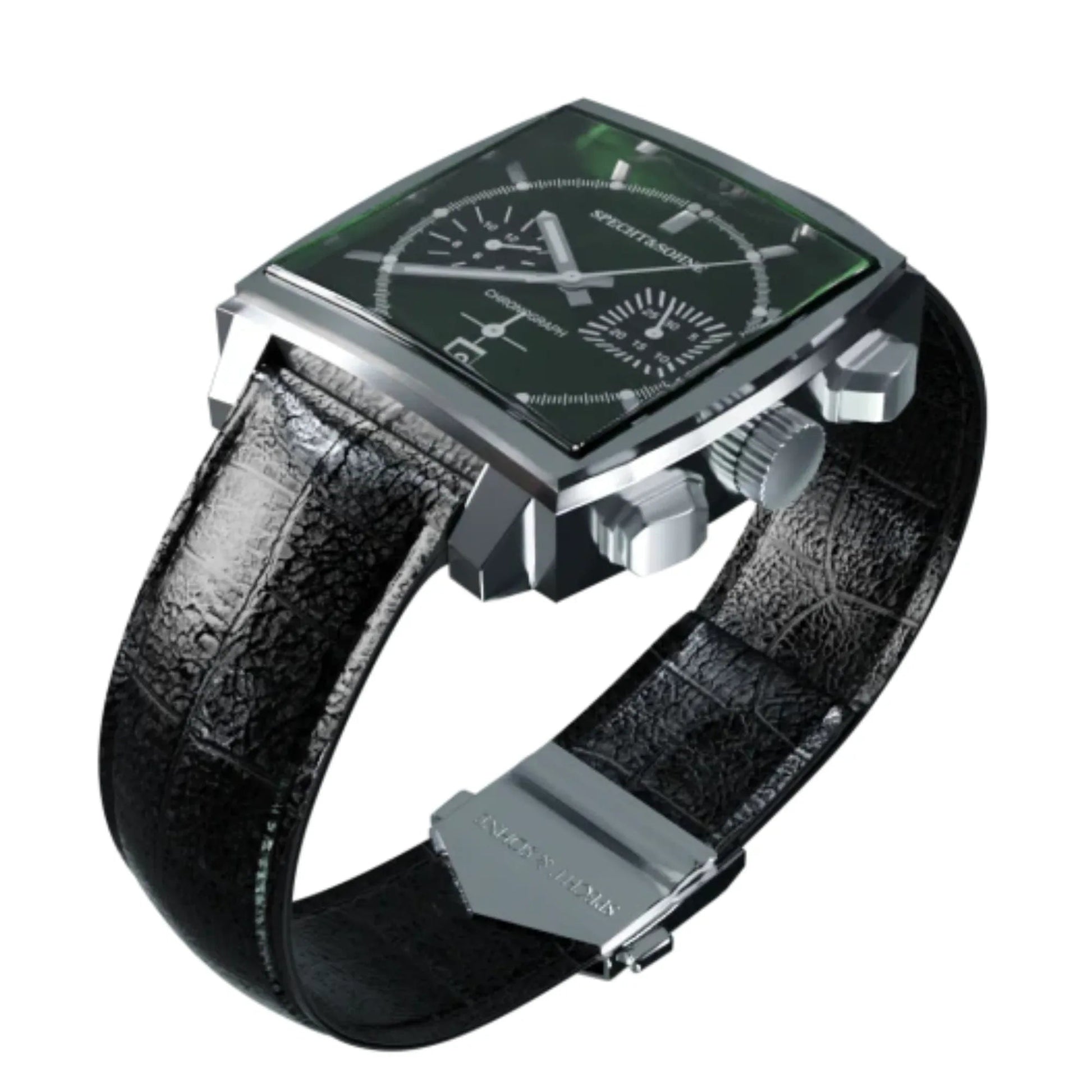 Specht&Sohne Mens Luxury Watch with Seiko VK64 Movement - Monaco Laguna Seca Edition - DREAM WATCHES