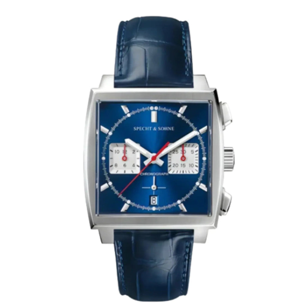 Specht&Sohne Mens Luxury Watch with Seiko VK64 Movement - Monaco Le Mans Edition - DREAM WATCHES