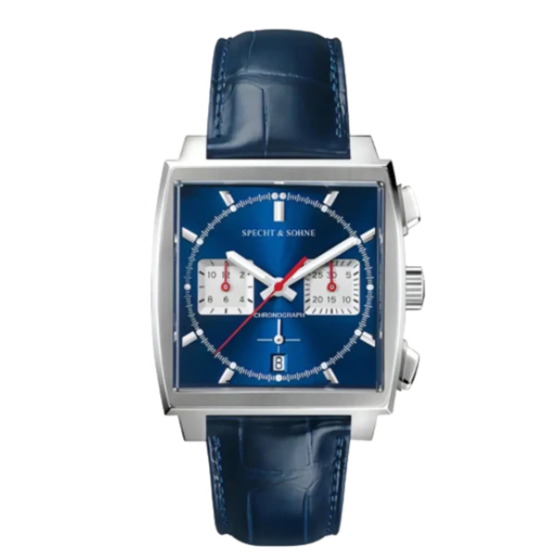 Specht&Sohne Mens Luxury Watch with Seiko VK64 Movement - Monaco Le Mans Edition - DREAM WATCHES