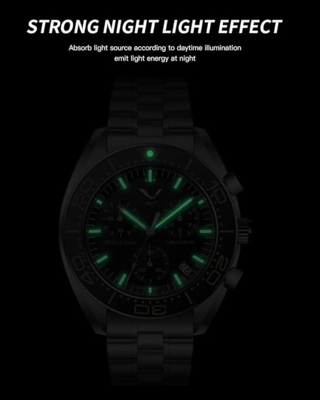 Specht&Sohne Men's Quartz Choronograph with VK68 Japanese Movement - Black - DREAM WATCHES