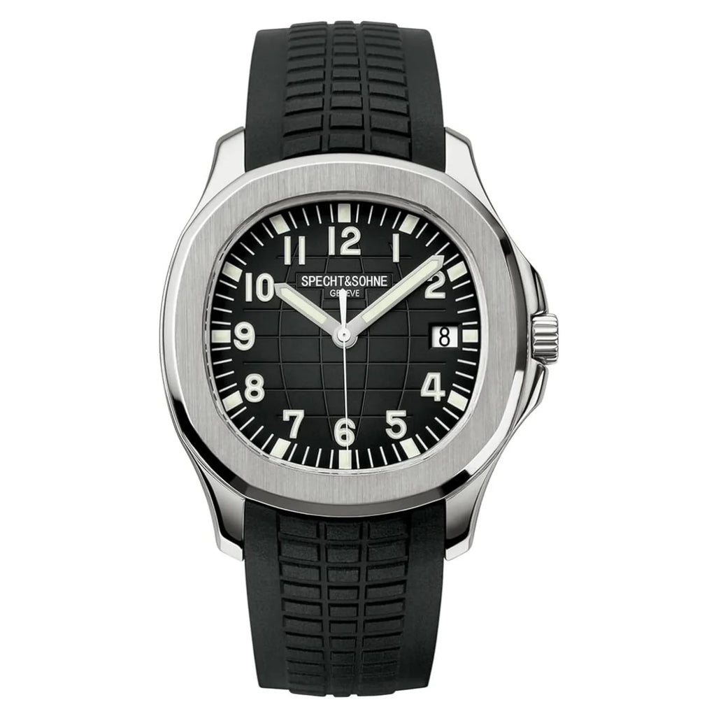 Specht&Sohne Modern 42 mm Miyota 8215 Movement Classic Mechanical Wristwatch - Black - DREAM WATCHES