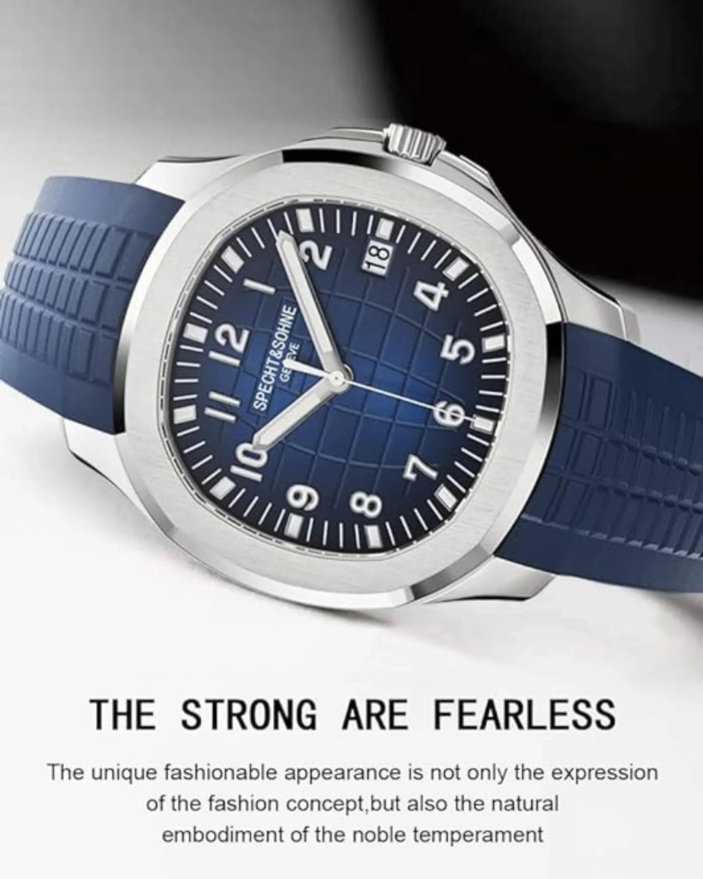Specht&Sohne Modern 42 mm Miyota 8215 Movement Classic Mechanical Wristwatch - Blue - DREAM WATCHES