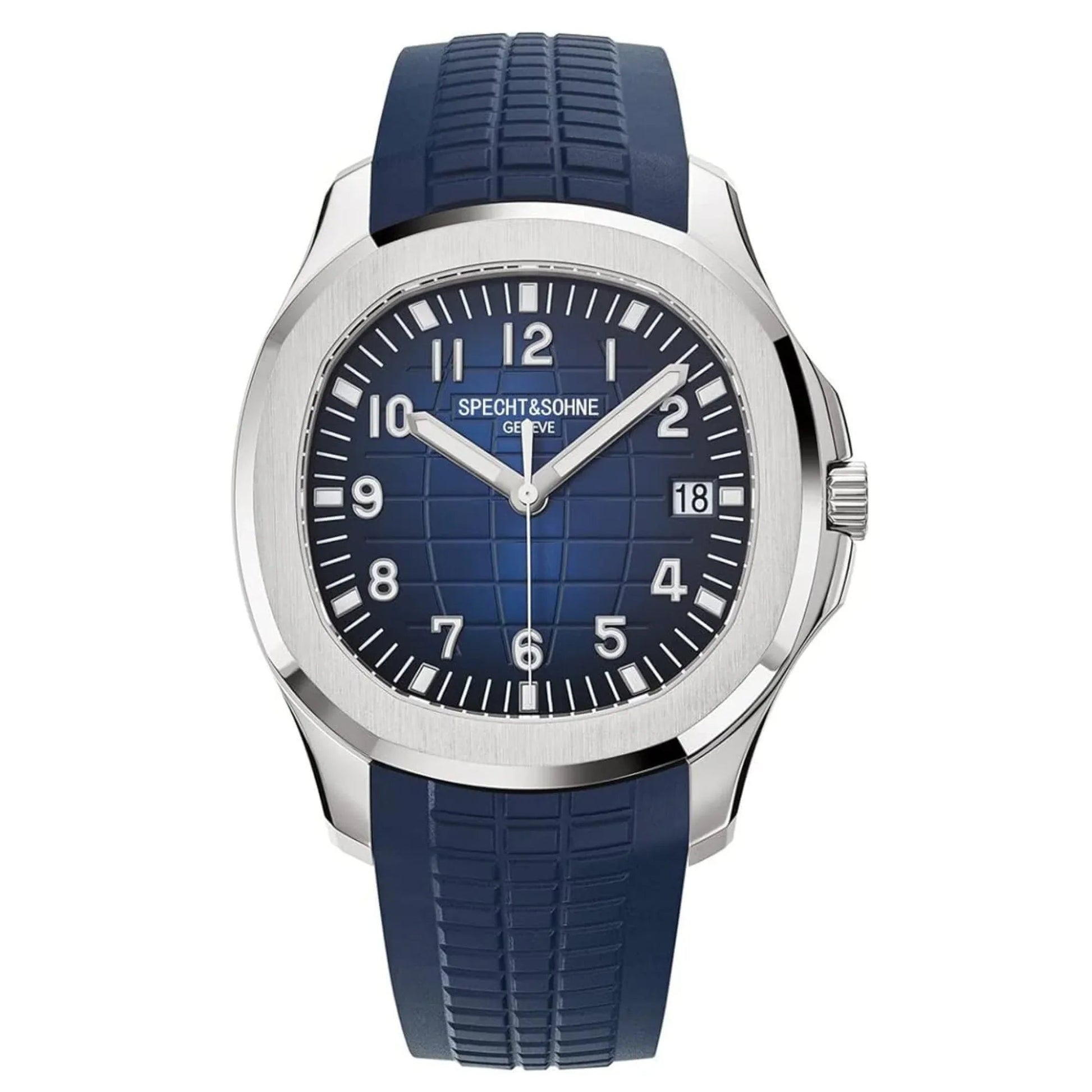 Specht&Sohne Modern 42 mm Miyota 8215 Movement Classic Mechanical Wristwatch - Blue - DREAM WATCHES