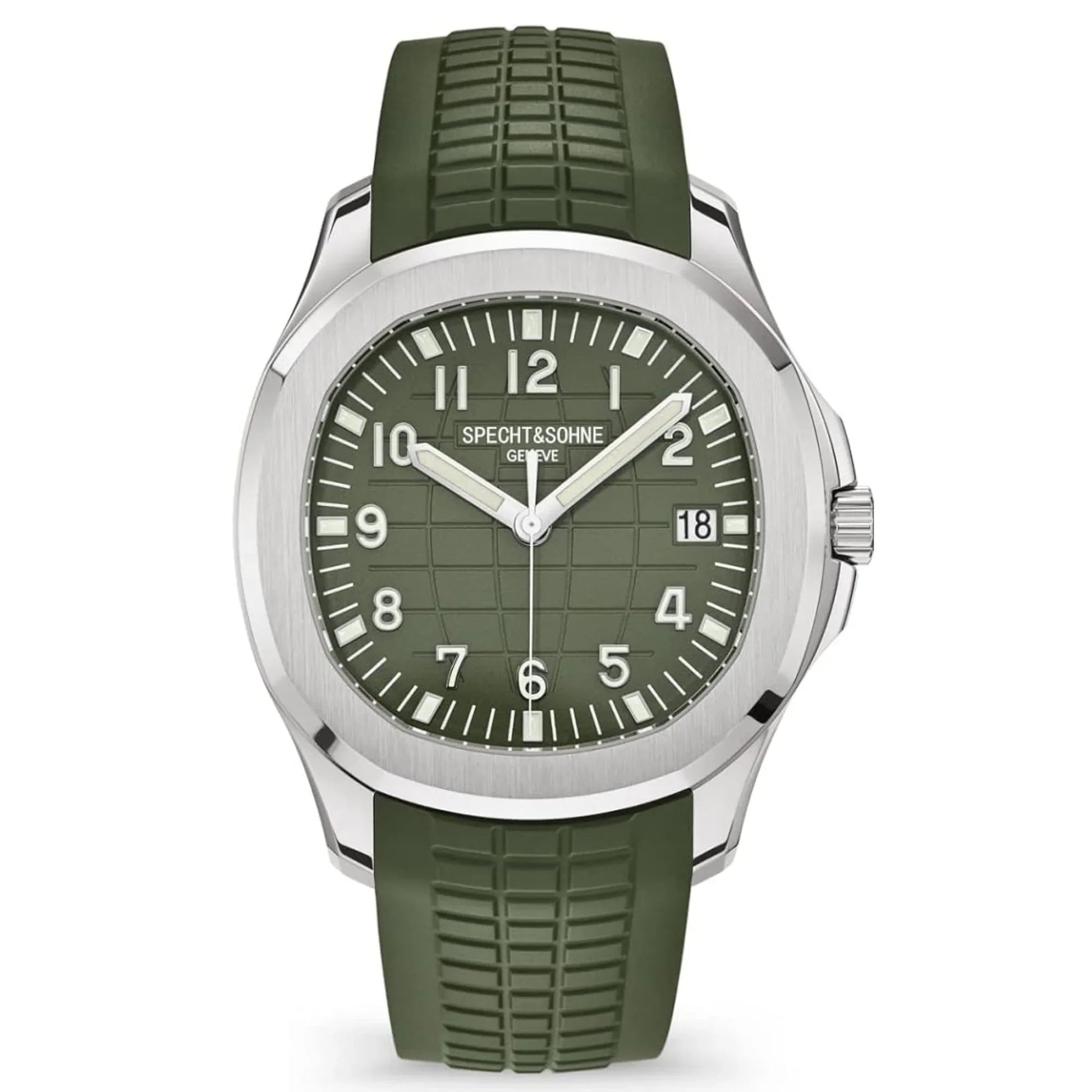 Specht&Sohne Modern 42 mm Miyota 8215 Movement Classic Mechanical Wristwatch - Green - DREAM WATCHES