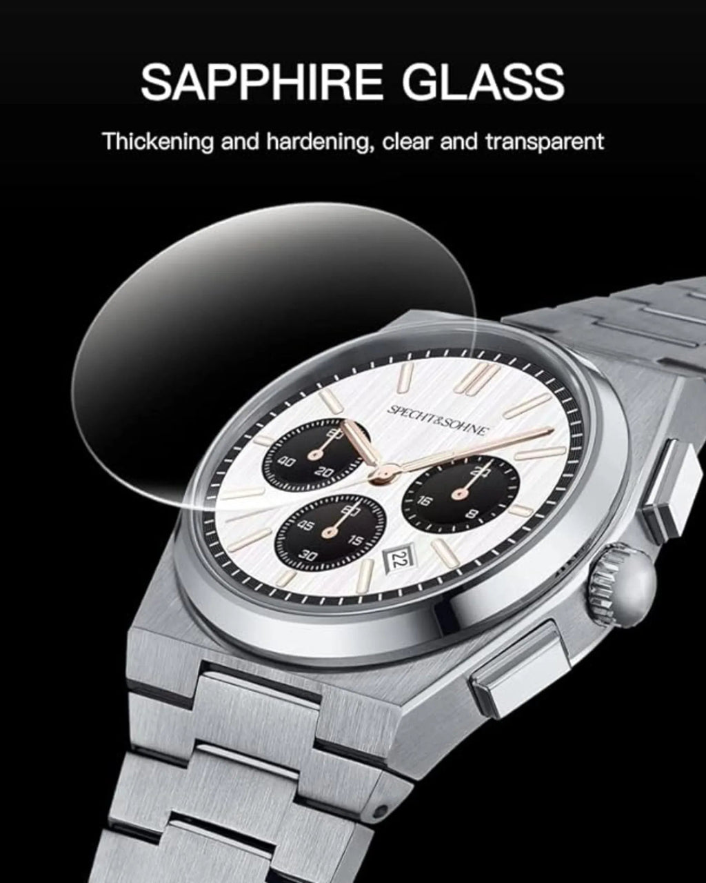 Specht&Sohne Multi-Function Chronograph with Seiko VK63 Watches Stainless Steel Wristwatch - DREAM WATCHES