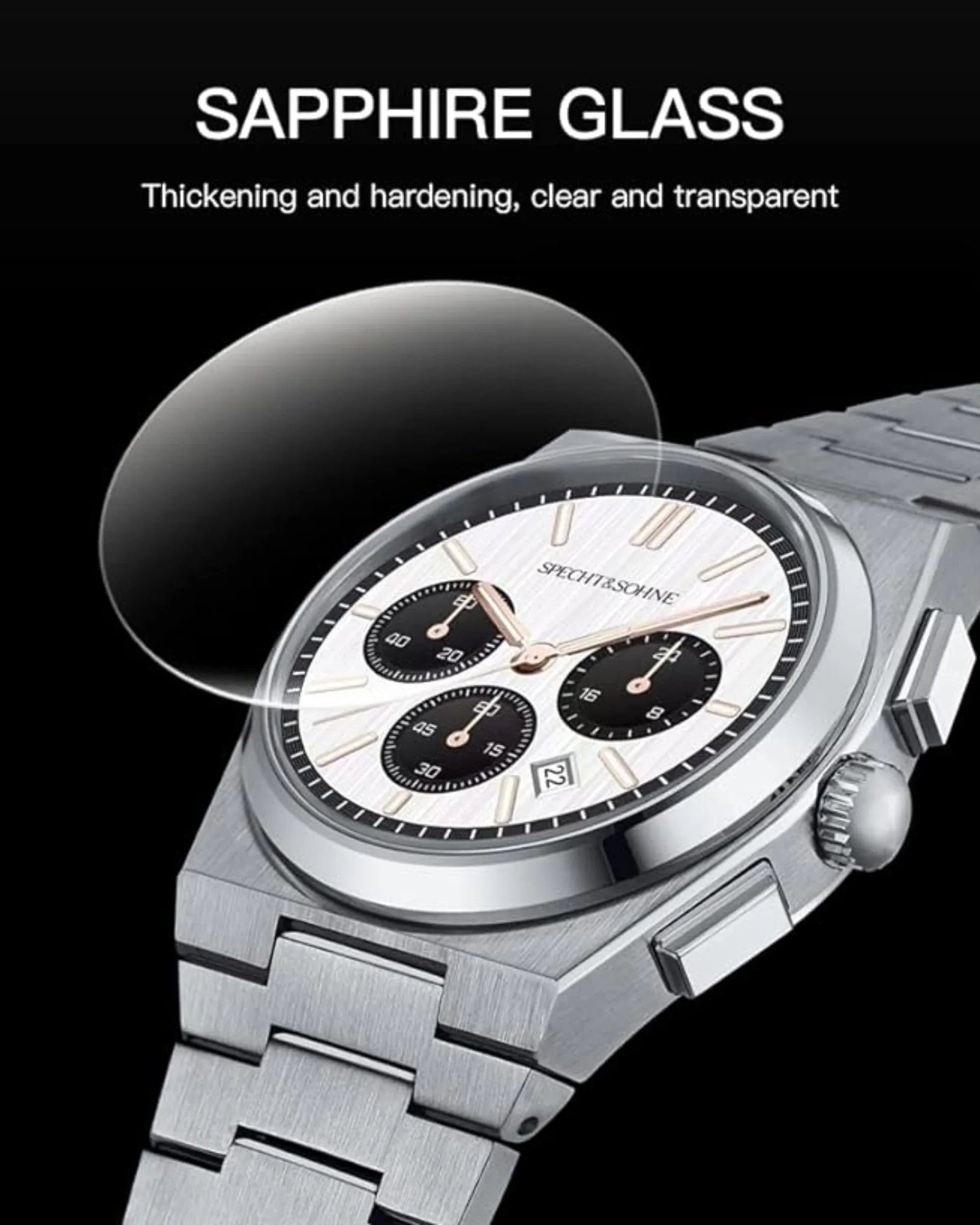 Specht&Sohne Multi-Function Chronograph with Seiko VK63 Watches Stainless Steel Wristwatch - DREAM WATCHES