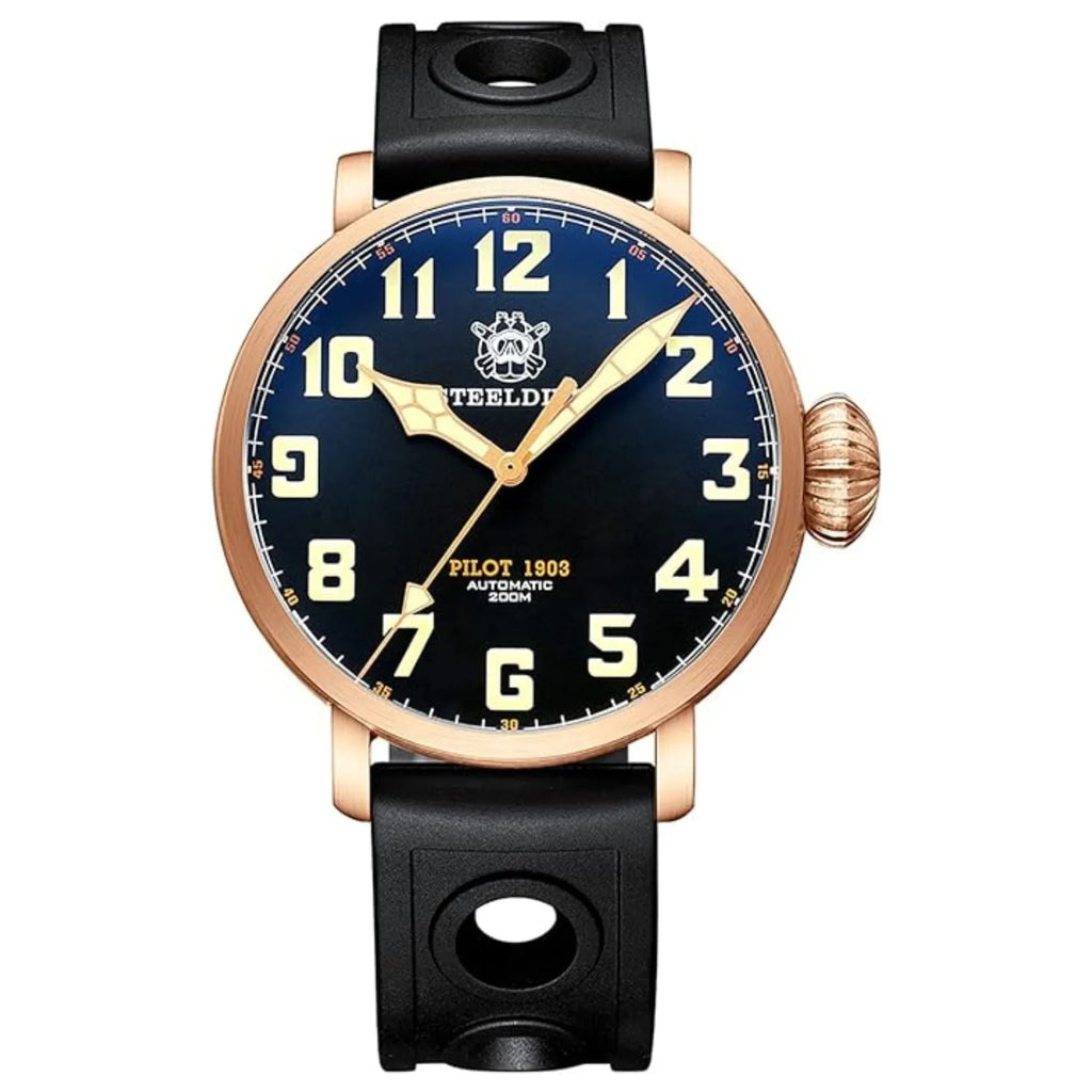 Steeldive SD1903S Bronze Pilot Men Watch - DREAM WATCHES