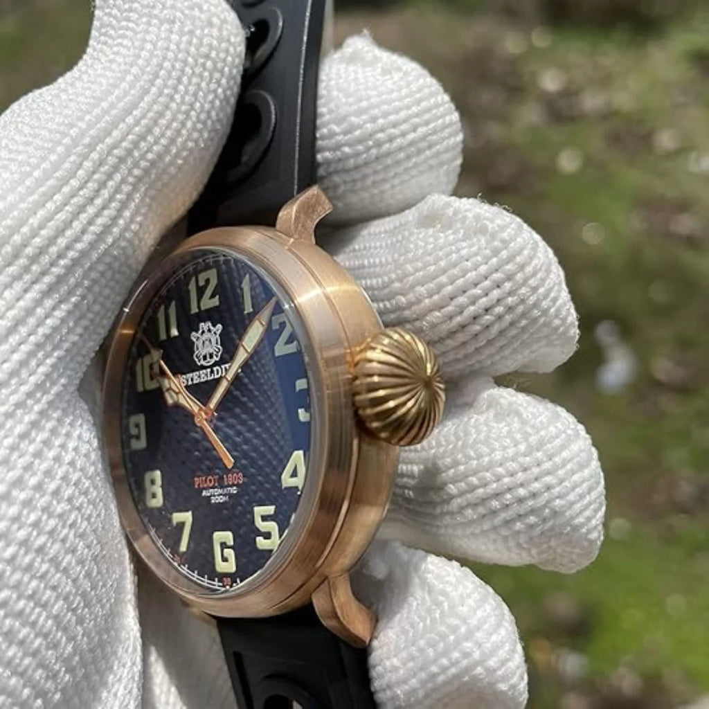 Steeldive SD1903S Bronze Pilot Men Watch - DREAM WATCHES